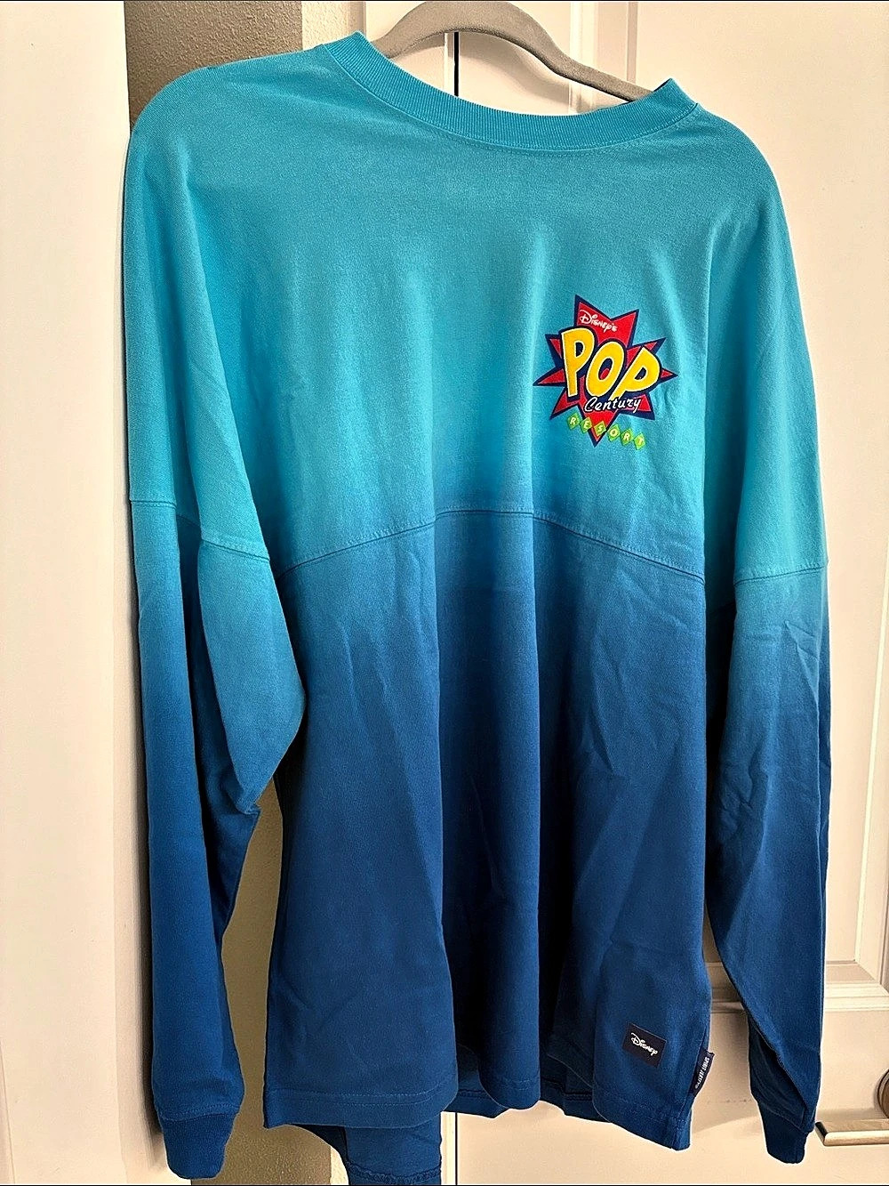 Disney 's Pop Century Resort 'Have a Nice Day' Spirit Jersey Blue Large